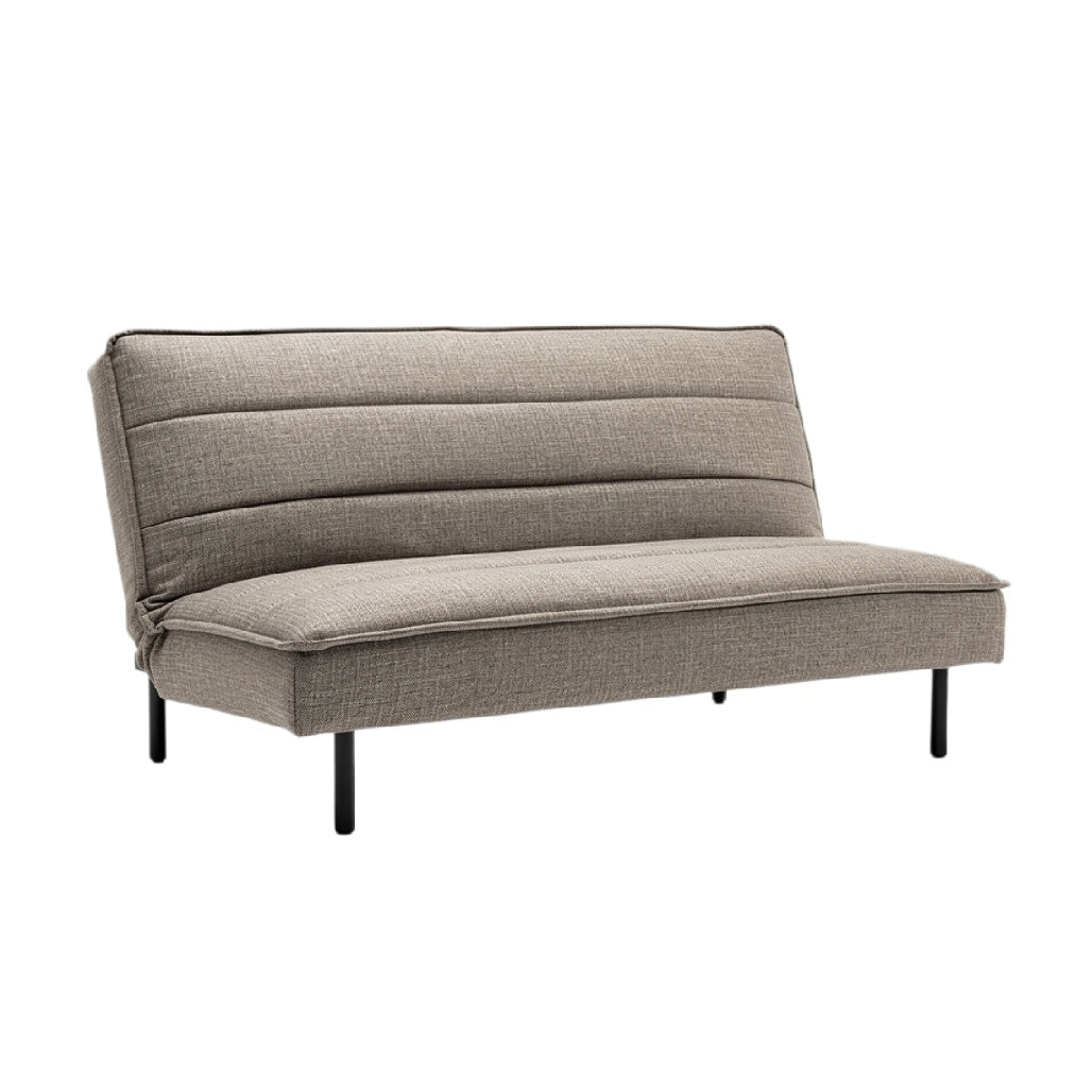 **Stylowy i funkcjonalny sofabed z szarym pokryciem**